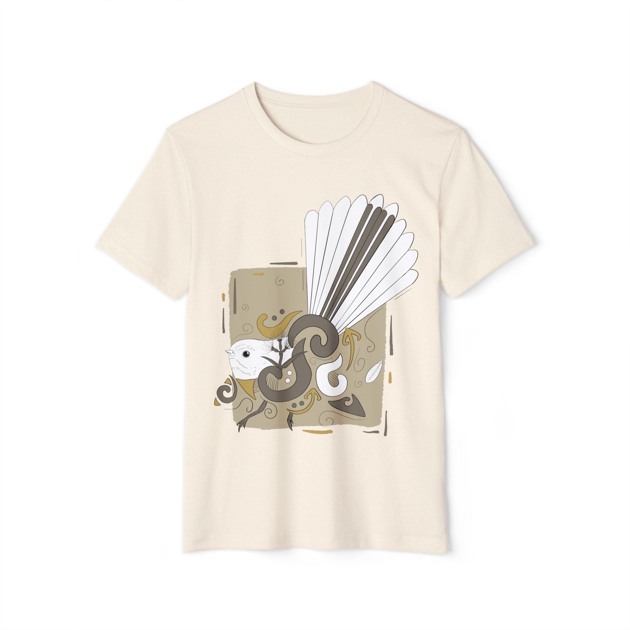 Organic Recycled T-Shirt - Pīwakawaka