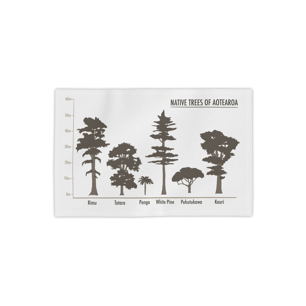 Beach Towel - Native Trees of Aotearoa Silhouette