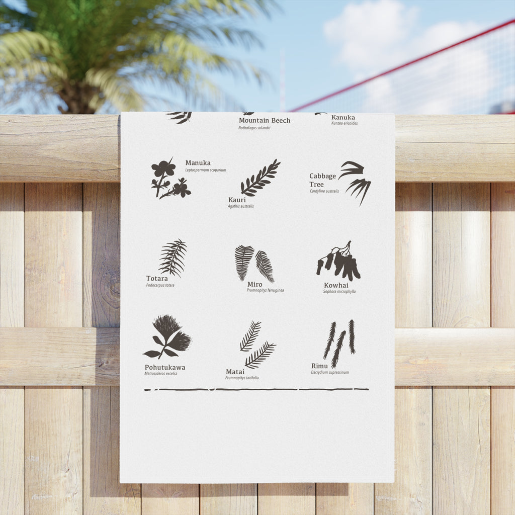 Beach Towel — Native Trees of Aotearoa