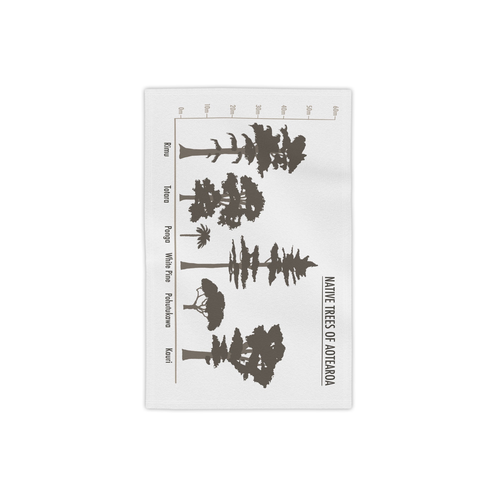 Beach Towel - Native Trees of Aotearoa Silhouette