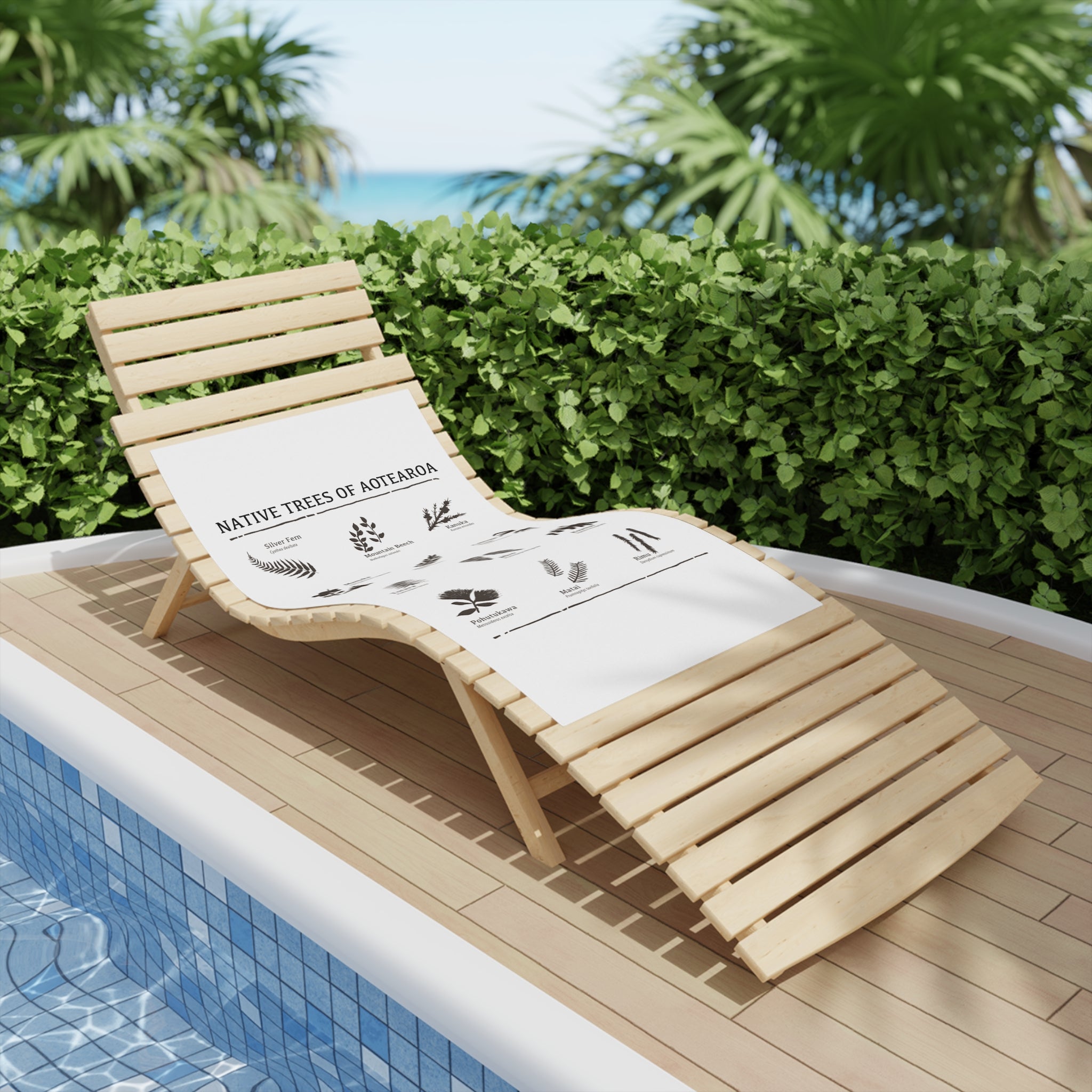 Beach Towel — Native Trees of Aotearoa